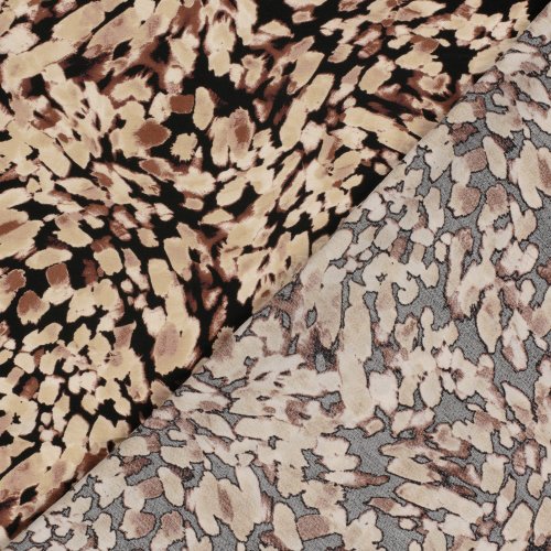 Preview: Viskose Crepe - Nanda - beige/brown