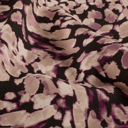 Viskose Crepe - Nanda - nude/violett