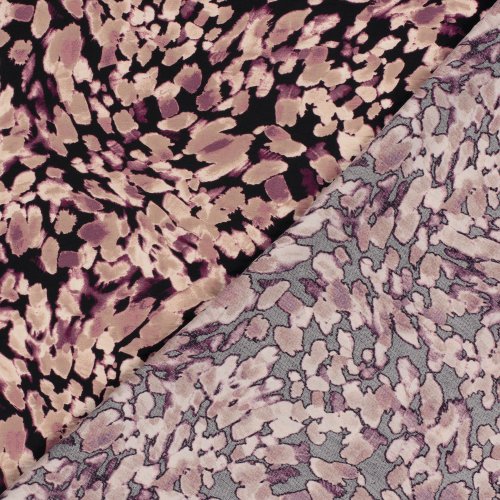 Preview: Viskose Crepe - Nanda - nude/violett