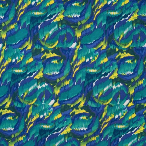 Viskose Crepe - Ozean Blaze - royal