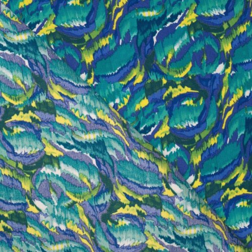 Viskose Crepe - Ozean Blaze - royal