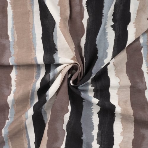 Viskose Crepe - Stripes - sand