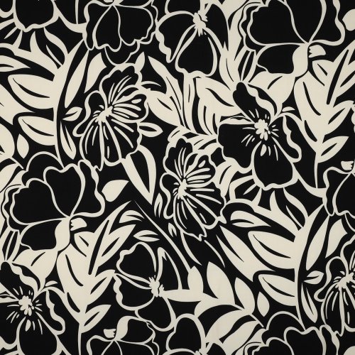 Viskose - Danae Flowers - black