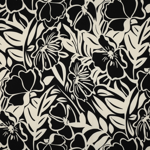 Preview: RESTSTÜCK 0,30m !!! - Viskose - Danae Flowers - black