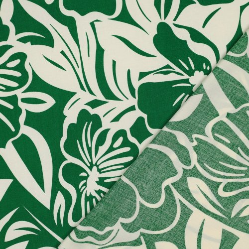 Viskose - Danae Flowers - green