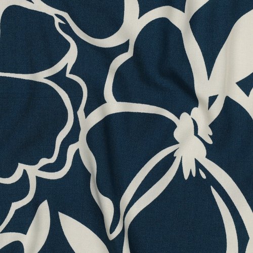 Viskose - Danae Flowers - petrol