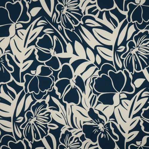 Viskose - Danae Flowers - petrol
