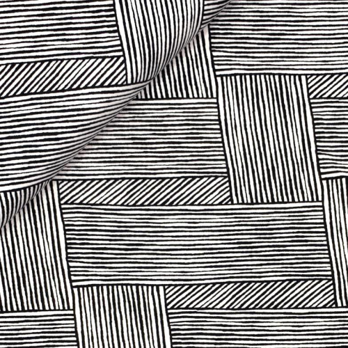 Preview: RESTSTÜCK 1,60m !!! - Viskose Stretch Twill - Diagonal Stripes - black/sand