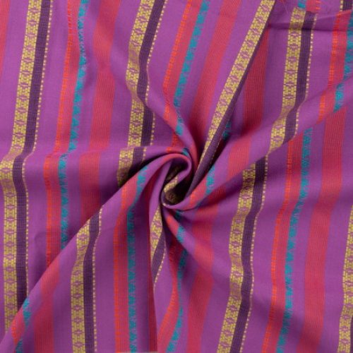 Viskose - Fancy Stripe - cyclam