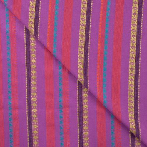 Viskose - Fancy Stripe - cyclam