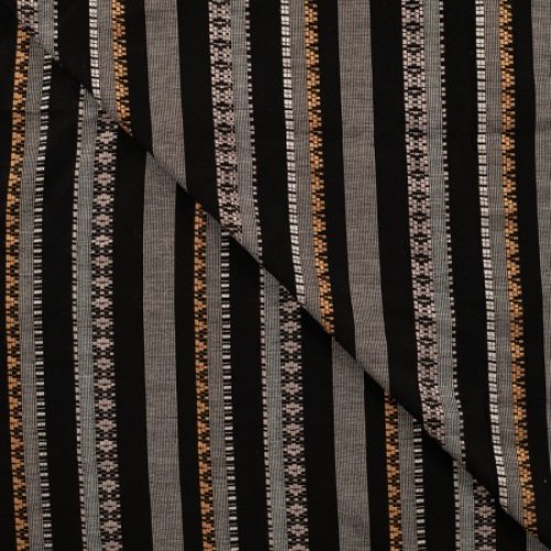 Viskose - Fancy Stripe - schwarz