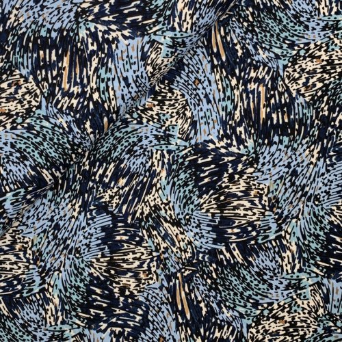 Viskose - Farbensturm - denim/hellblau