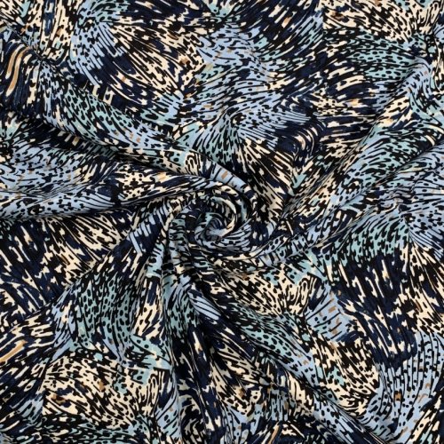Viskose - Farbensturm - denim/hellblau