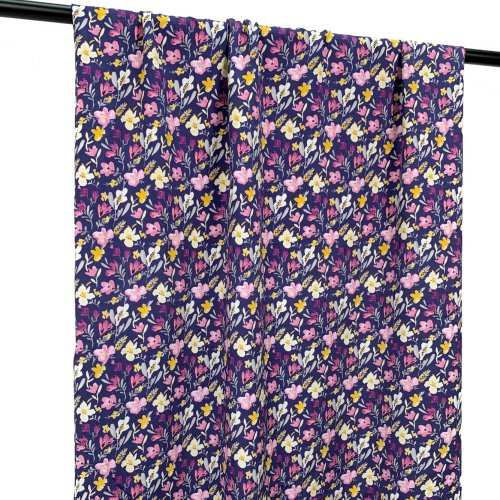 Preview: RESTSTÜCK 1,10m !!! - Viskose - Flower Esja - lila