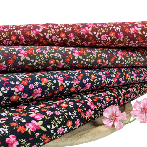 Preview: RESTSTÜCK 1,70m !!! - Viskose - Flower Indre - khaki