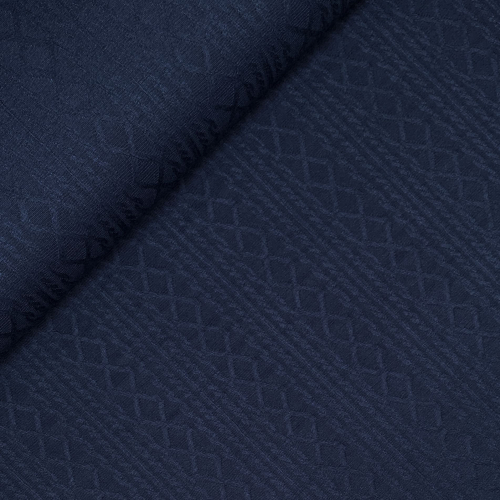RESTSTÜCK 0,50m !!! - Viskose Jacquard Jersey - Boho - marine