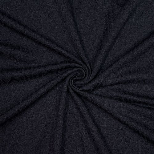 Viskose Jacquard Jersey - Boho - schwarz