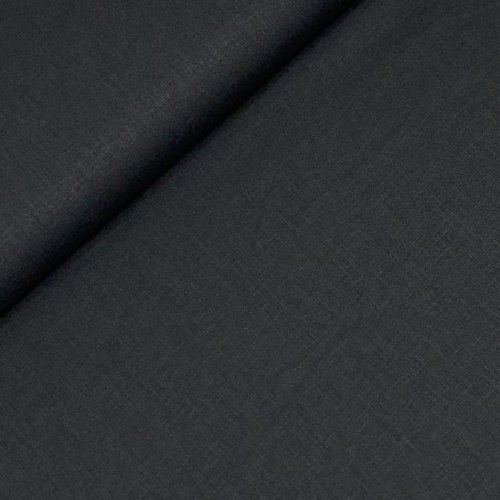 Preview: RESTSTÜCK 0,50m !!! - Leinen Viskose - Marciano - uni - black