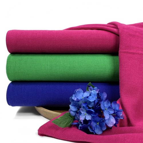 Preview: RESTSTÜCK 1,30m !!! - Viskose Leinen Slub - uni - grasgrün