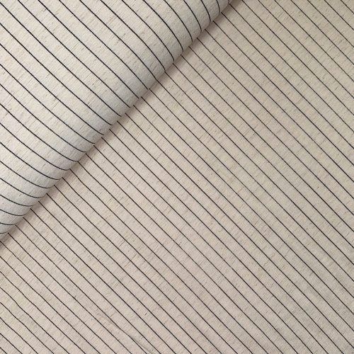 Viskose Leinen - Stripes small - nature
