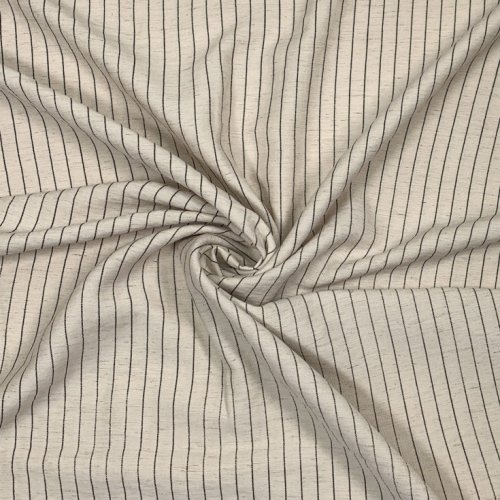 Viskose Leinen - Stripes small - nature