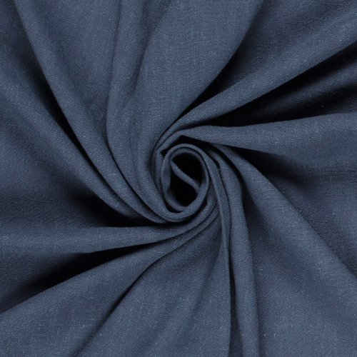 Viskose Leinen - uni - denim