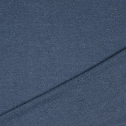 Preview: RESTSTÜCK 0,40m !!! - Viskose Leinen - uni - denim
