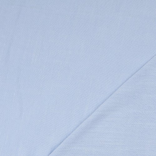Viskose Leinen - uni - hellblau