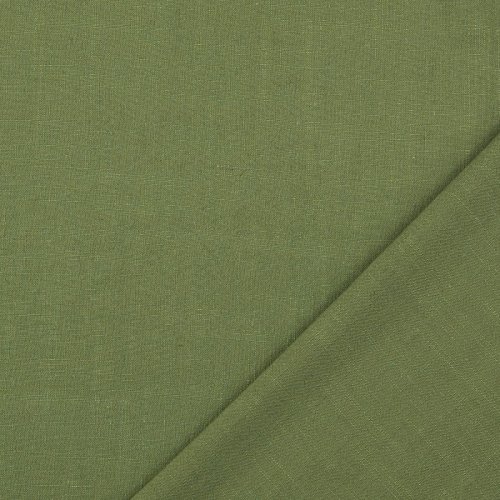 Viskose Leinen - uni - khaki