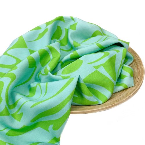 Viskose - Nikki - aqua/green