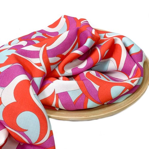 RESTSTÜCK 60cm !!! - Viskose - Osane - red/purple