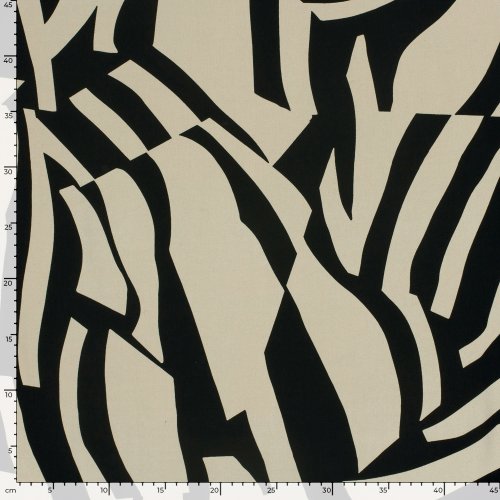 Viskose - Outline - beige/black