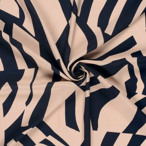 Viskose - Outline - nude/navy