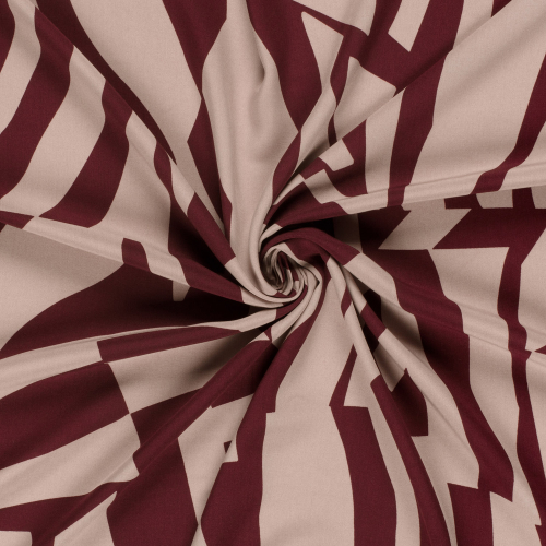 RESTSTÜCK 1,70m !!! - Viskose - Outline - rose/bordeaux