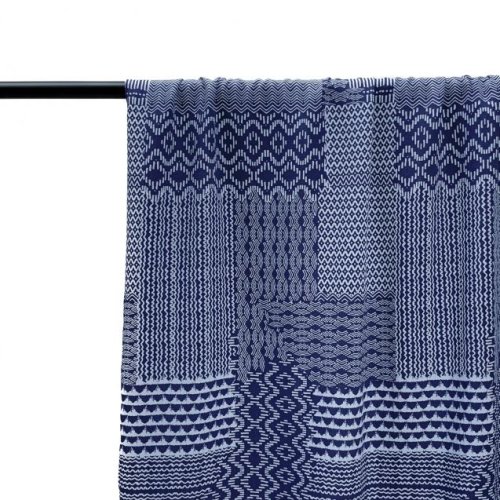 Viskose - Patchwork Rhombus - blue