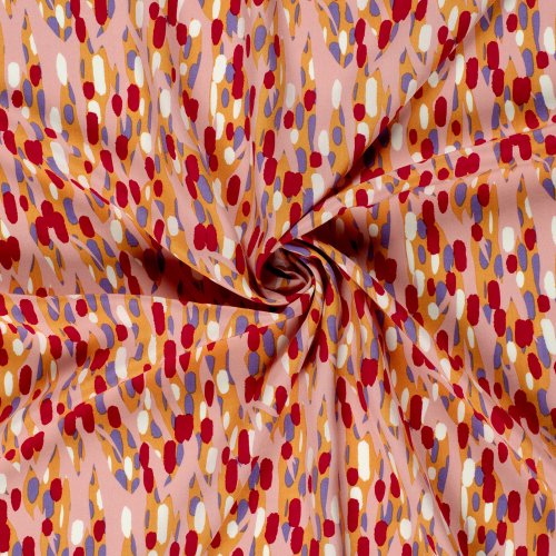 Viskose Popeline - Blai - rosa/rot/flieder