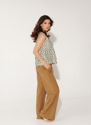 Viskose Popeline - Bruna - khaki/ecru