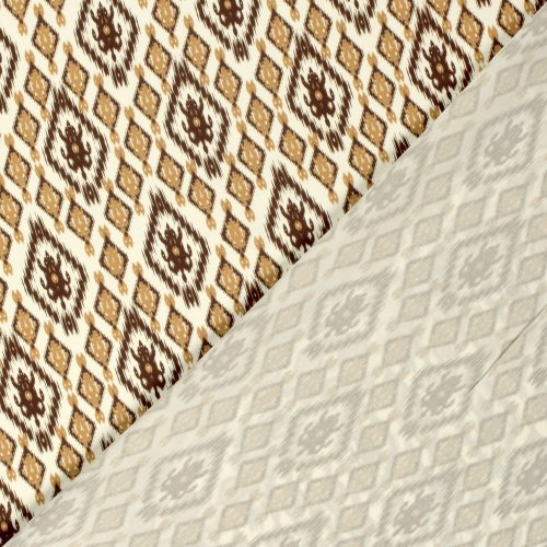 Viskose Popeline - Edla - brown/ecru