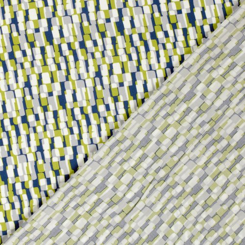Viskose Popeline - Gali - blue/green