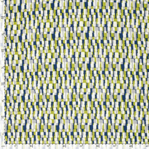 Viskose Popeline - Gali - blue/green