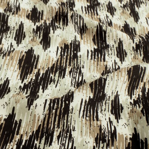 Viskose Popeline - Jale - black/brown/khaki
