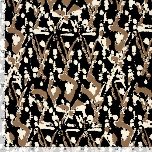 Viskose Popeline - Lanie - black/brown