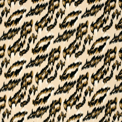 Viskose Popeline - Poldi - sand/black/brown