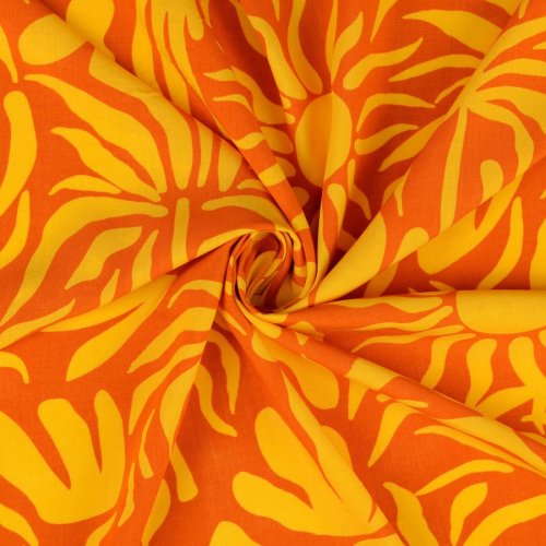 Viskose Popeline - Taciana - orange/yellow