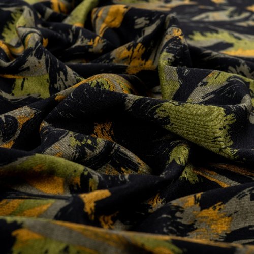 Viskose Punta di Roma - Morgan - khaki/schwarz