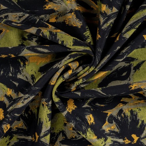 Viskose Punta di Roma - Morgan - khaki/schwarz