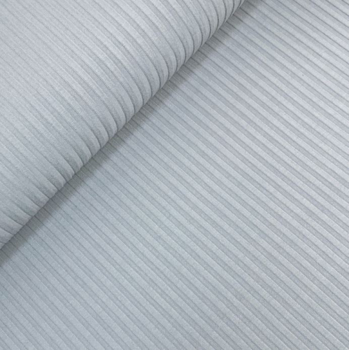 Preview: RESTSTÜCK 0,50m !!! - Soft Viskose Rippjersey - hellgrau