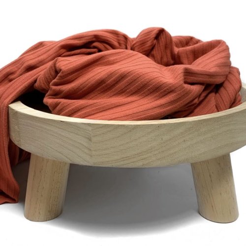 RESTSTÜCK 95cm !!! - Soft Viskose Rippjersey - rost