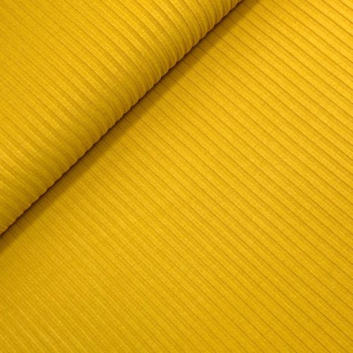 Soft Viskose Rippjersey - senf