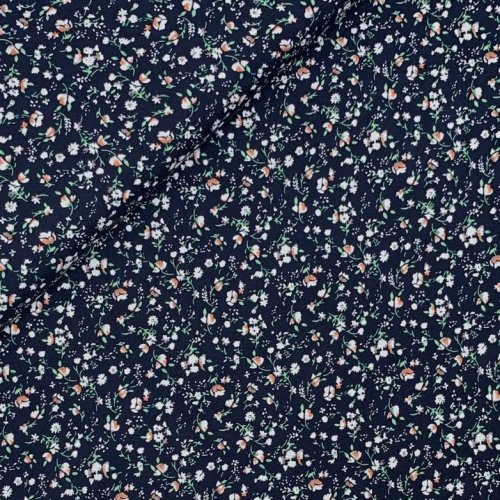 Viskose Popeline - Rosalind - marine